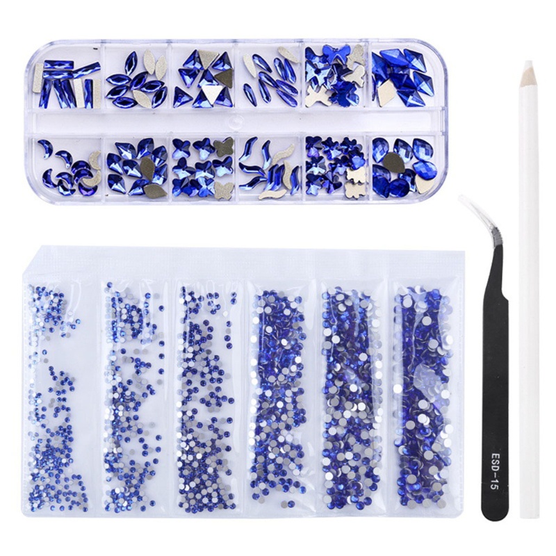 1 Set Phụ Kiện Trang Trí Móng Tay / Kính / Móng Tay / Bút Chấm Bi Tiện Dụng