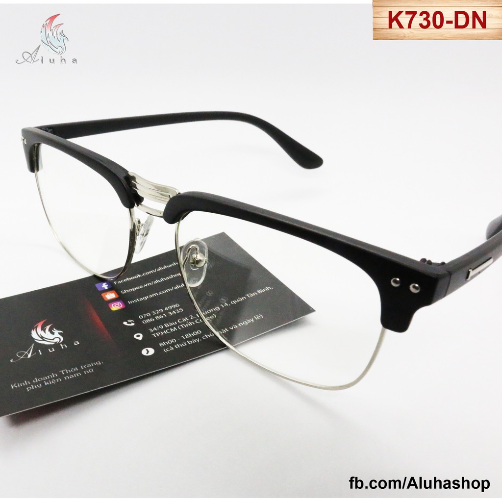 Gọng kính dáng lông mày phong cách retro lịch lãm K730 - Aluha