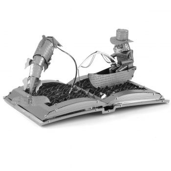 Mô hình thép 3D tự lắp ghép Sách truyện Ông già và biển cả