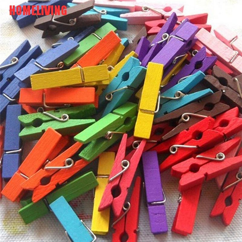 [HOMELIVING] Set 50 Kẹp Gỗ Tự Nhiên Mini Kẹp Ảnh / Giấy / Quần Áo Thủ Công Bán Chạy