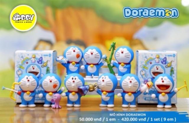 Bộ mô hình Doraemon và bảo bối