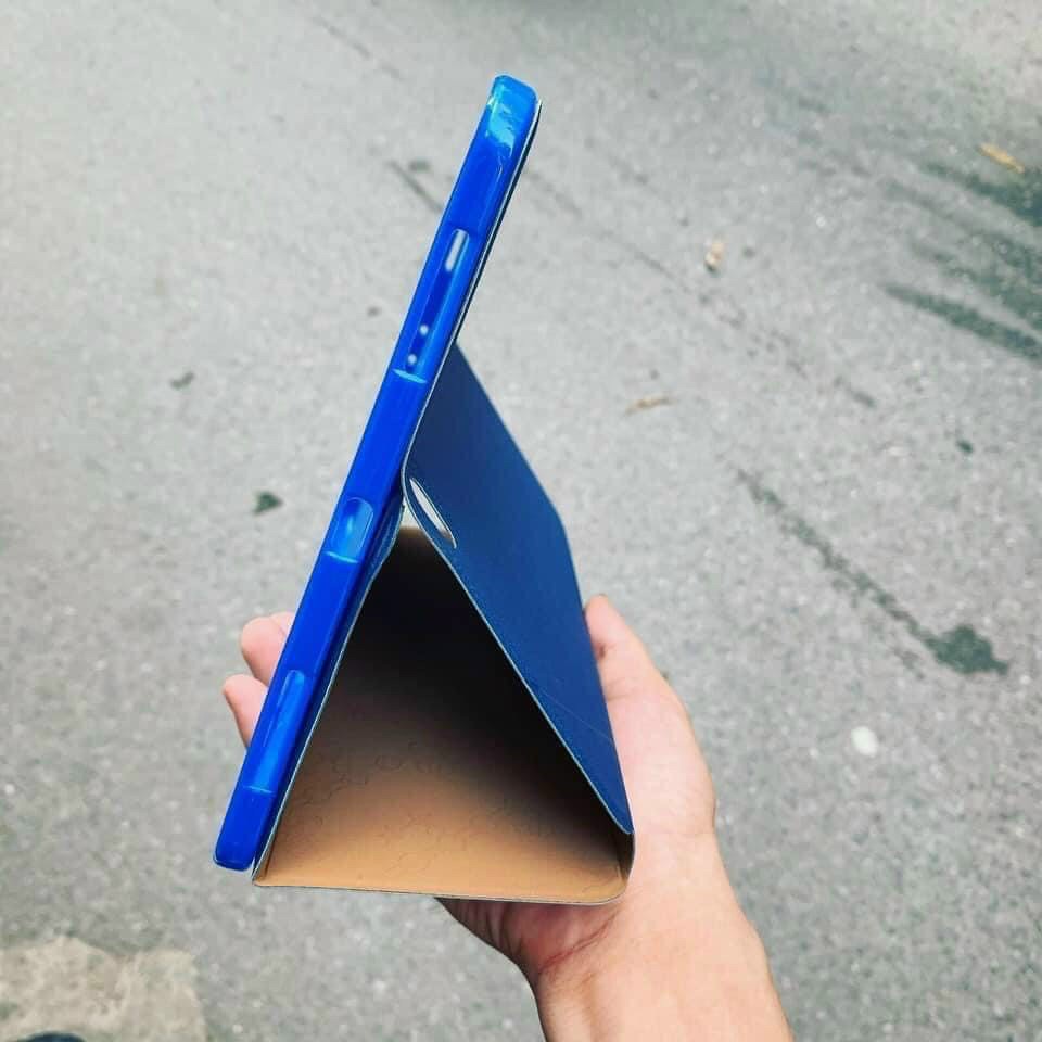 Bao da SamSung Tab S7 FE -T735 -Thiết kế mỏng nhẹ trẻ trung có ngăn cài thẻ- Nắp gập 2 mặt-Sản phẩm đến từ hiệu Lishen