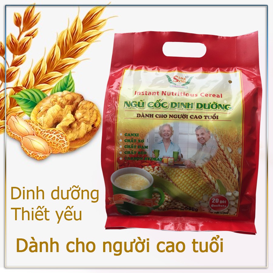 Ngũ cốc dinh dưỡng dành cho người cao tuổi sản phẩm của Sing Việt (Túi 500g)