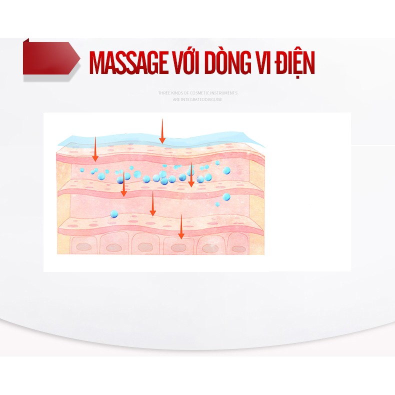 Máy Mát Xa Mặt Chạy Điện Rung Siêu Âm K-SKIN