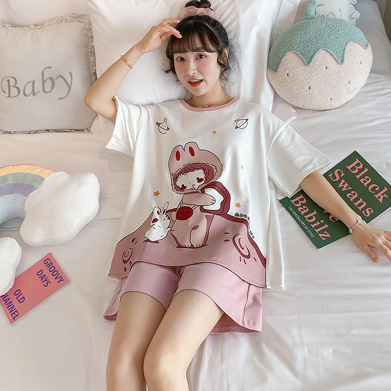 Đồ bộ nữ cộc tay mặc nhà thời trang mới nhất - Chất liệu Cotton cao cấp - mã BC-01