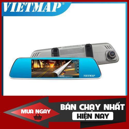 CAMERA HÀNH TRÌNH GƯƠNG VIETMAP IDVR P1 DẠNG GƯƠNG CHIẾU HẬU TÍCH HỢP DẪN ĐƯỜNG KÈM THẺ NHỚ - Chính hãng