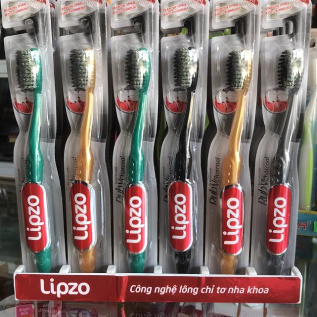 Bàn chải đánh răng Lipzo Ruby Charcoal than hoạt tính