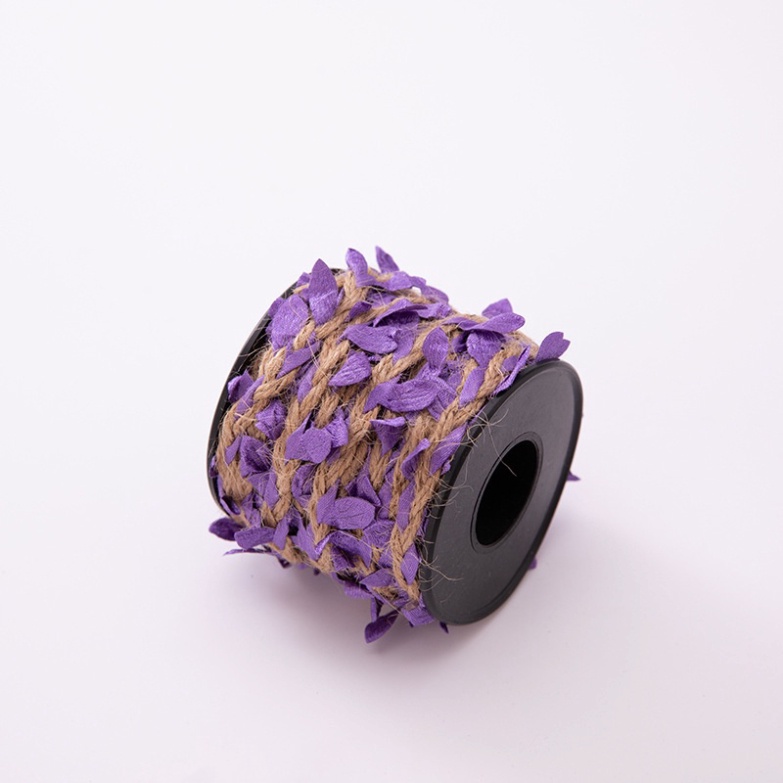 phụ kiện trang trí bánh kem [FREESHIP❤️] cuộn dây gai hoa lá cao cấp dài10m