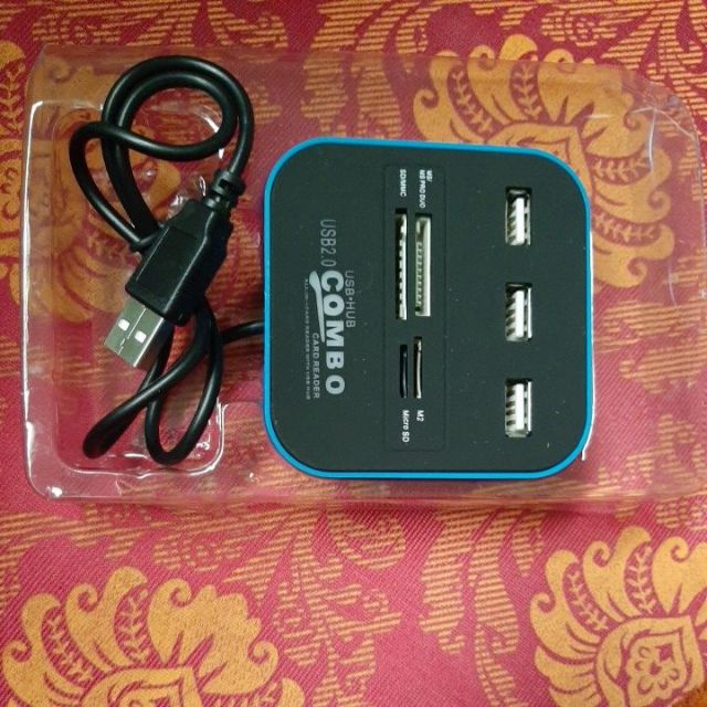 Đầu đọc các loại thẻ nhớ và bộ chia ra 3 usb