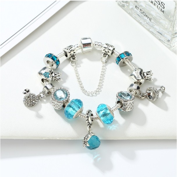 Vòng charm Anita - [12 MẪU] Vòng tay charm S925 cao cấp phối hạt pha lê nhiều màu sắc C068 | BigBuy360 - bigbuy360.vn