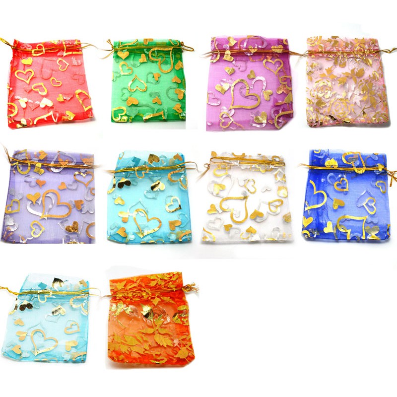 Set 10 Túi Rút Beadia Đựng Trang Sức Nhiều Màu Sắc