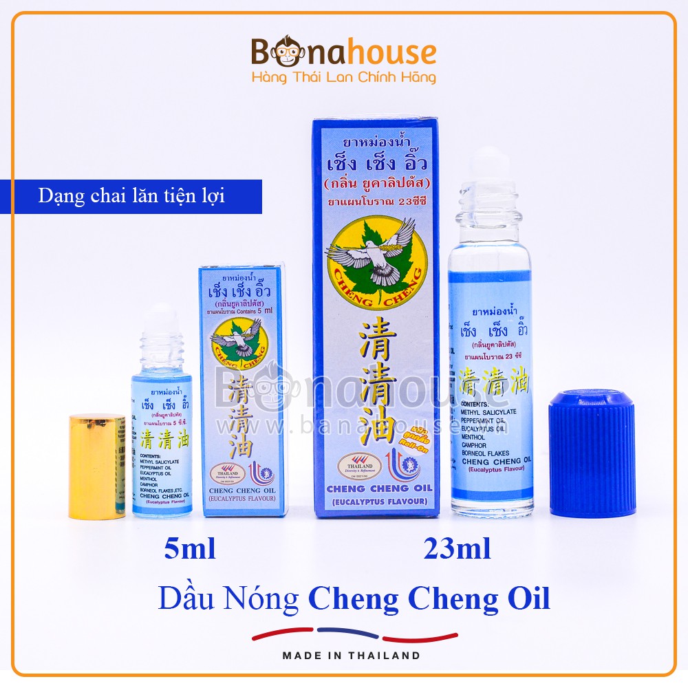 [Hàng Chính Hãng] Dầu Nóng Cheng Cheng Thái Lan 23ml - Size LỚN