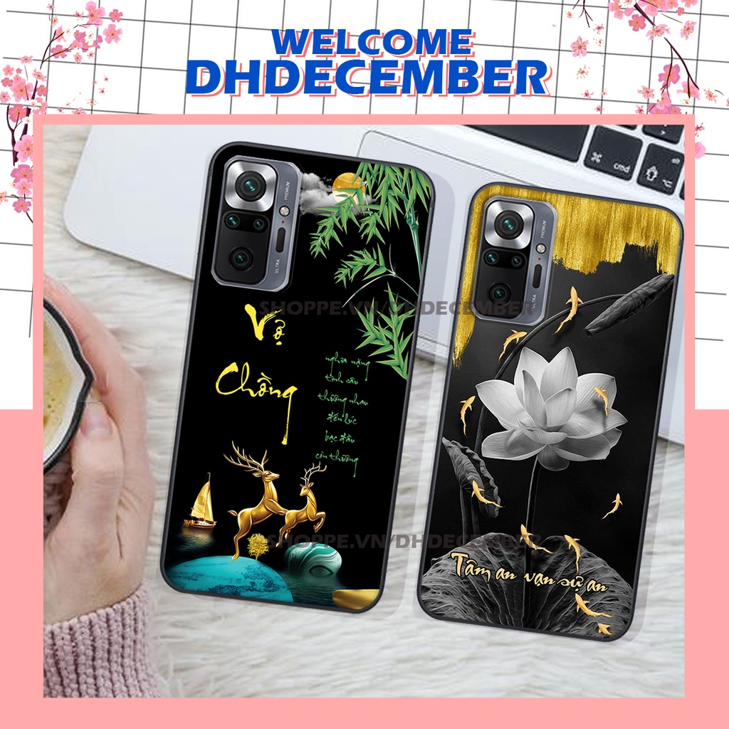 Ốp lưng Xiaomi REDMI  NOTE 10 PRO 4G in hình thư pháp tâm an vạn sự an ,mã đáo thành công SIÊU CHẤT