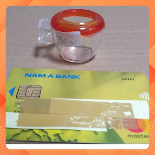 B05 - 10 cái Cóng nhựa đựng thức ăn nước uống chim khuyên, phi 4cm cao 3cm