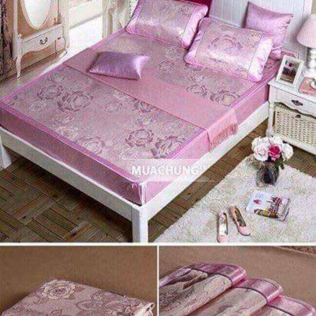 Chiếu lụa điều hòa 3D💋2m-2m (kèm 2 vỏ gối)Thông tin sản phẩm : Chiếu lụa điều hòa 3D mềm mịn tạo cảm giác êm ái nhé.