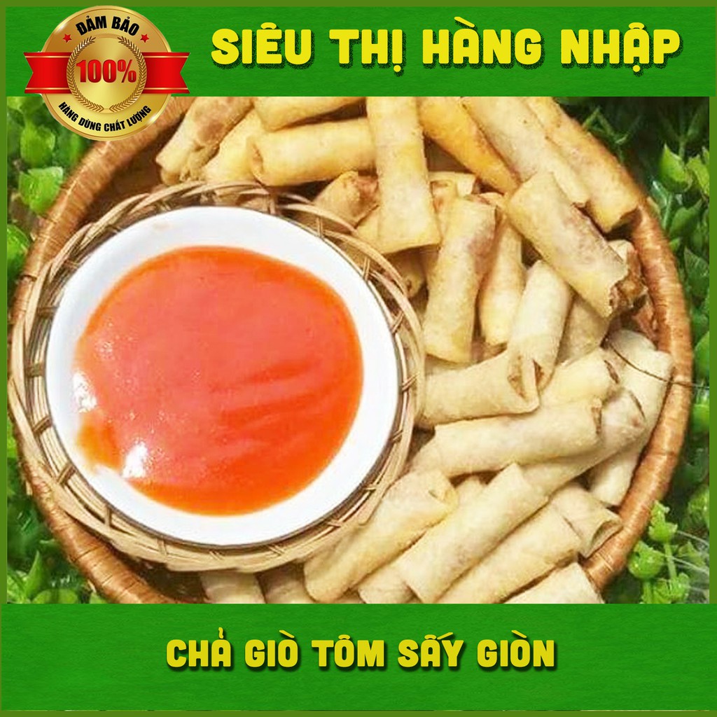 [350g] Chả giò tôm sấy ăn liền siêu ngon, chả ram tôm đất, snack bimbim, đồ ăn vặt ngon rẻ