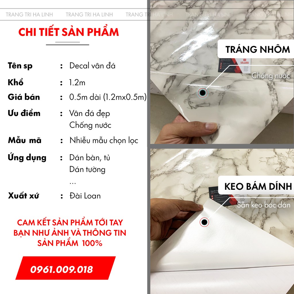 Giấy dán tường giả đá dán mặt bàn bếp, decal vân đá nhiều mẫu đẹp giá rẻ khổ 1.2mx0.5m | BigBuy360 - bigbuy360.vn