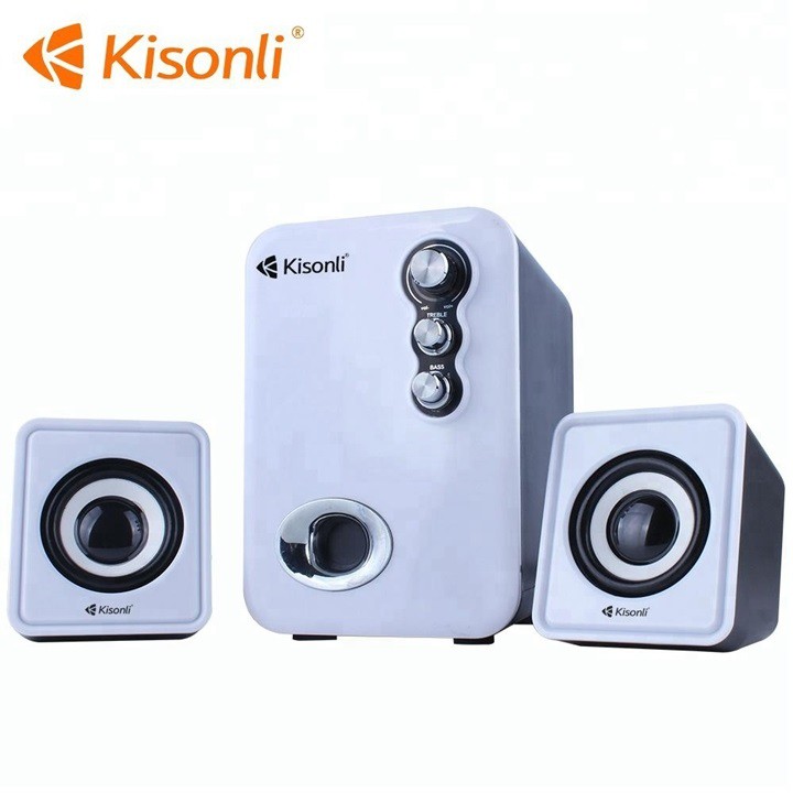 Loa Vi Tính Audio 2.1 Kisonli U2100 Có 2 Loa Vệ Tinh Đi Kèm