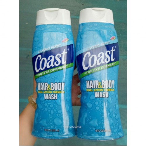 DẦU GỘI TẮM NAM 2 IN 1 COAST HAIR & BODY WASH CLASSIC SCENT CỦA MỸ 532ML