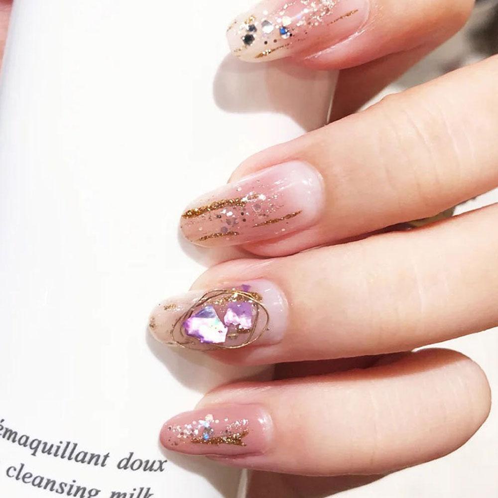 1 Lọ Kim Sa 3D Lấp Lánh Trang Trí Móng Tay Nghệ Thuật|Vỏ Cắt Vỏ Sò Siêu Mỏng Nhiều Màu Sắc Tự Làm