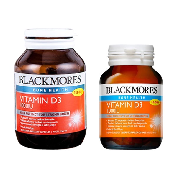 Viên uống vitamin D3 1000IU Blackmores Úc 60 viên - Nội Địa Úc - Chắc khỏe xương , tăng đề kháng , miễn dịch