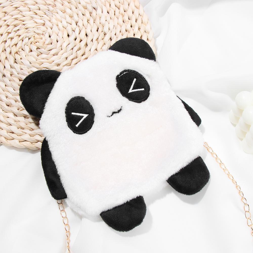 Túi Đeo Chéo Phủ Lông Hình Thú Hoạt Hình Thời Trang Thu Đông Đáng Yêu Dành Cho Nữ