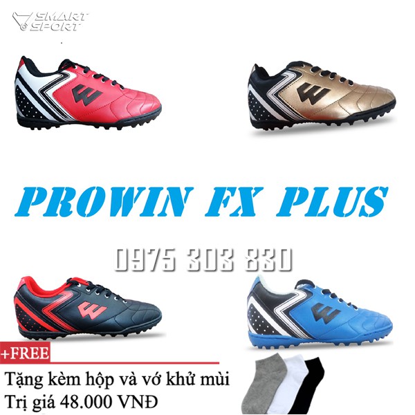 Giày đá bóng,giày đá banh Prowin FX Flush đỏ