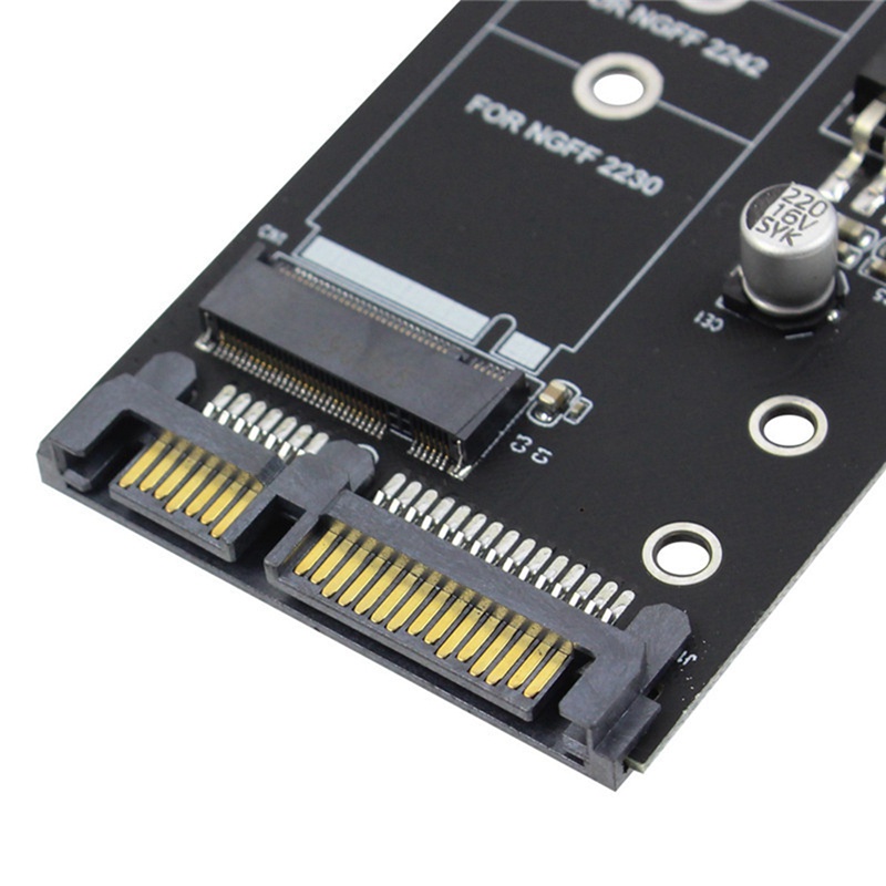 Adapter Chuyển Đổi M.2 SATA M2 Sang SATA M.2 NGFF 2.5inch SATA3 Card B Key B Cho 2230-2280 M2 SSD