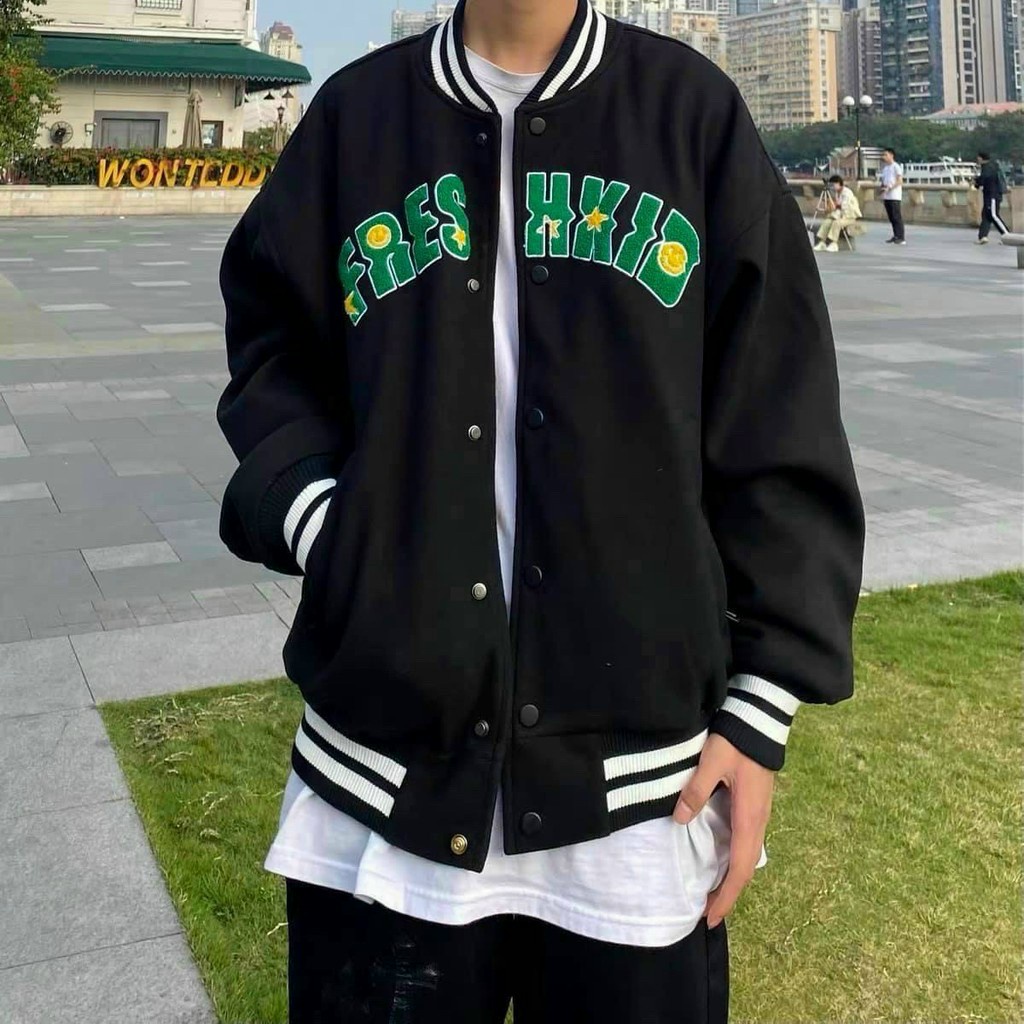 Áo khoác cặp cardigan nam hoodie sweater bomber bóng chày Unisex khoác ngoài xì teen trẻ trung học sinh đi chơi
