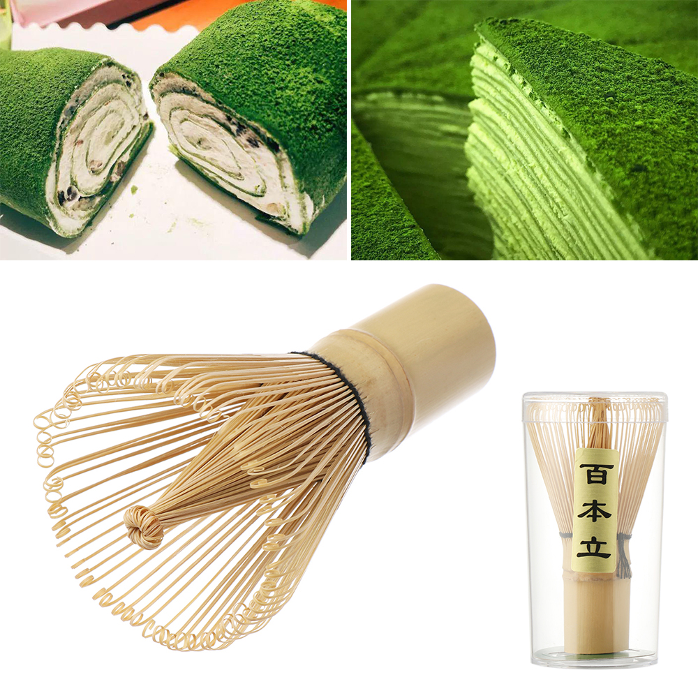 Bộ 100 Cọ Tre Dùng Khuấy Trà Xanh Matcha DIY