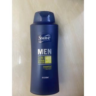Sữa tắm gội xả Suave Men 3in1 828ml của Mỹ