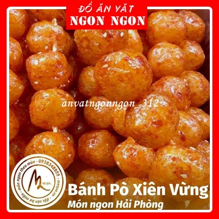 Bánh Bò xiên Vừng, Bánh Bò Quẩy Bò Vừng Miếng Loại Hộp Đặc Biệt Đồ Ăn Vặt