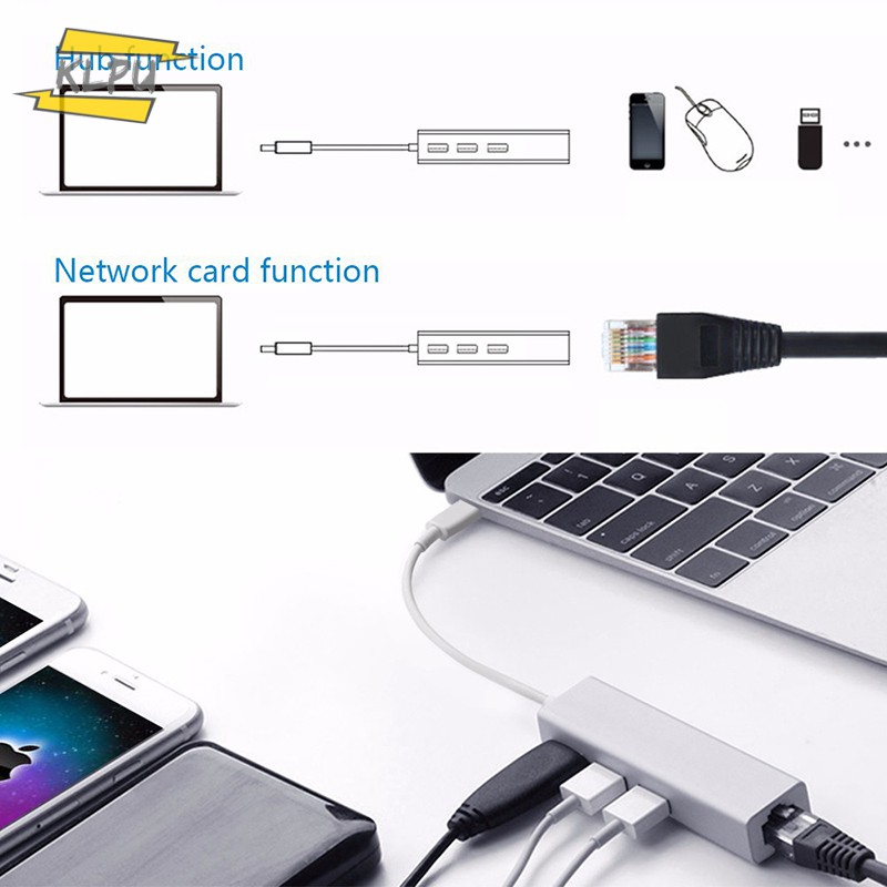 Bộ Chia Cổng Usb 3.0 Rj45 Đa Năng Cho Laptop Pc Văn Phòng | BigBuy360 - bigbuy360.vn