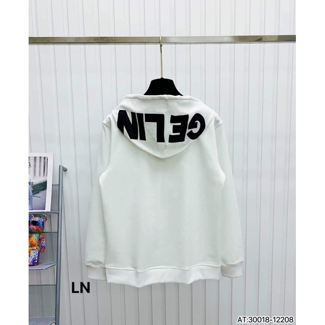 Áo khoác nỉ CELIN in mũ 2 lớp TH6