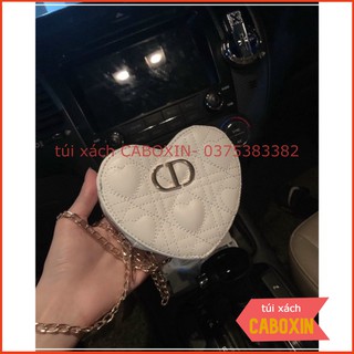 túi đeo chéo mini hình trái tim size 13cm