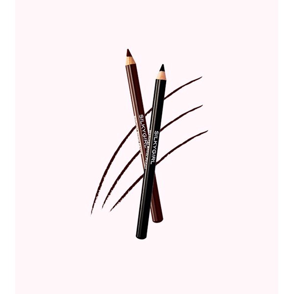 Chì Mày Silkygirl Natural Brow Pencil - 01 Soft Black 1.14g