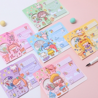 Suuuny 1 Pcs Cute Everyday Sticker Pack Diary Decoration Supplies
