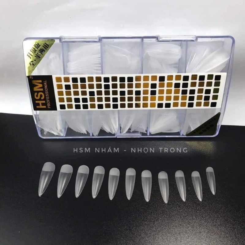 Móng úp HSM vuông, thang, bầu, nhọn,gói 500 móng