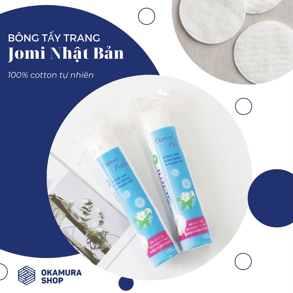 Bông Tẩy Trang Jomi Nhật Bản Gồm 2 Loại: 80/120 miếng | BigBuy360 - bigbuy360.vn