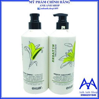 ✅[CHÍNH HÃNG] BỘ DẦU GỘI XẢ KERATIN EVUAR CAO CẤP
