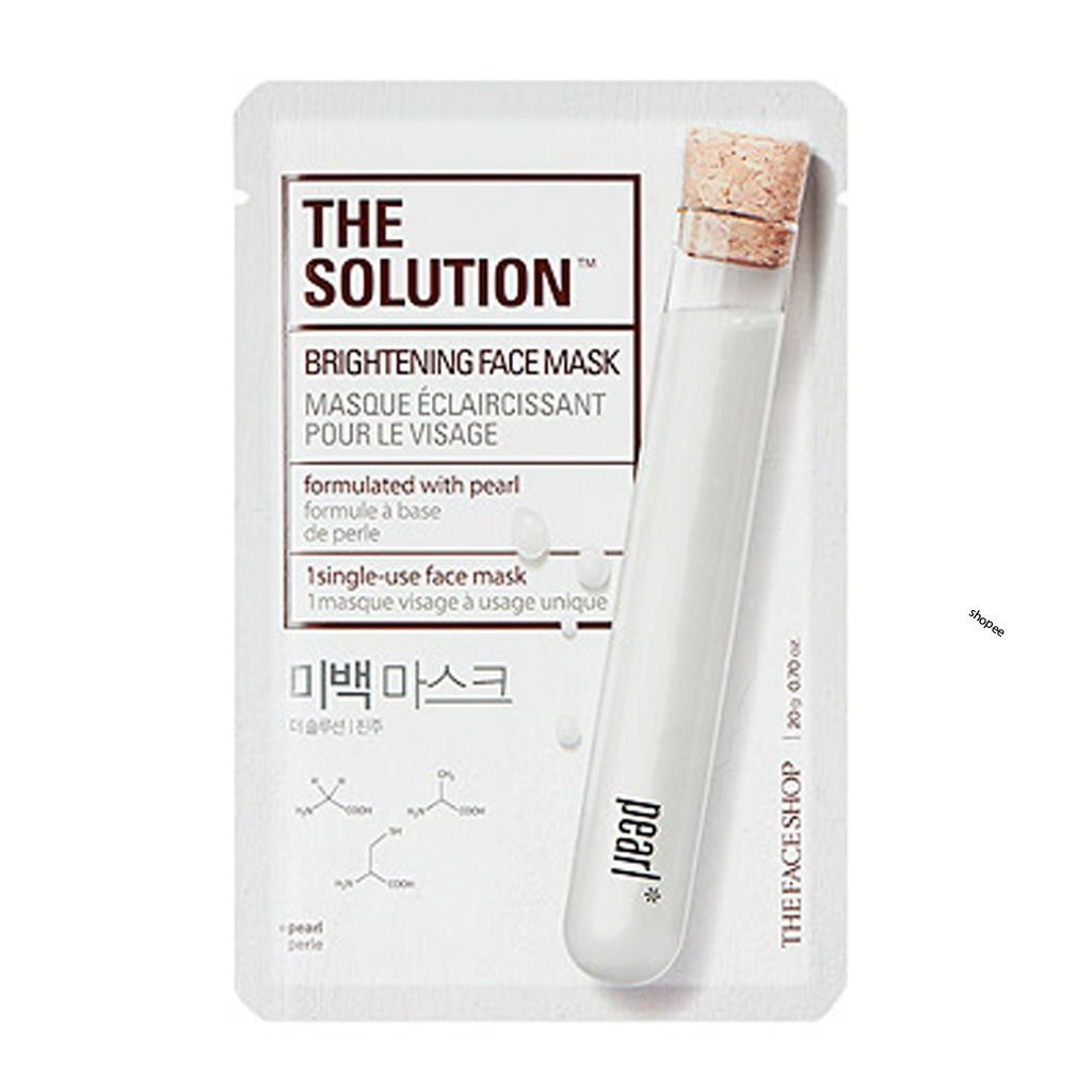 [THE FACE SHOP] Chăm sóc làm sáng & đàn hồi THE SOLUTION MASK 20 SHEET