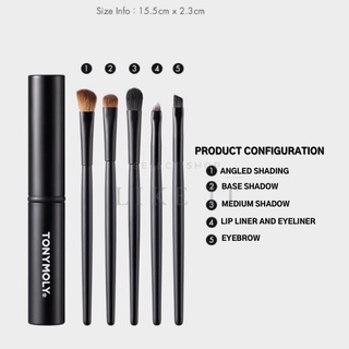 Bộ 5 cọ trang điểm TONY MOLY (không kèm hộp)
