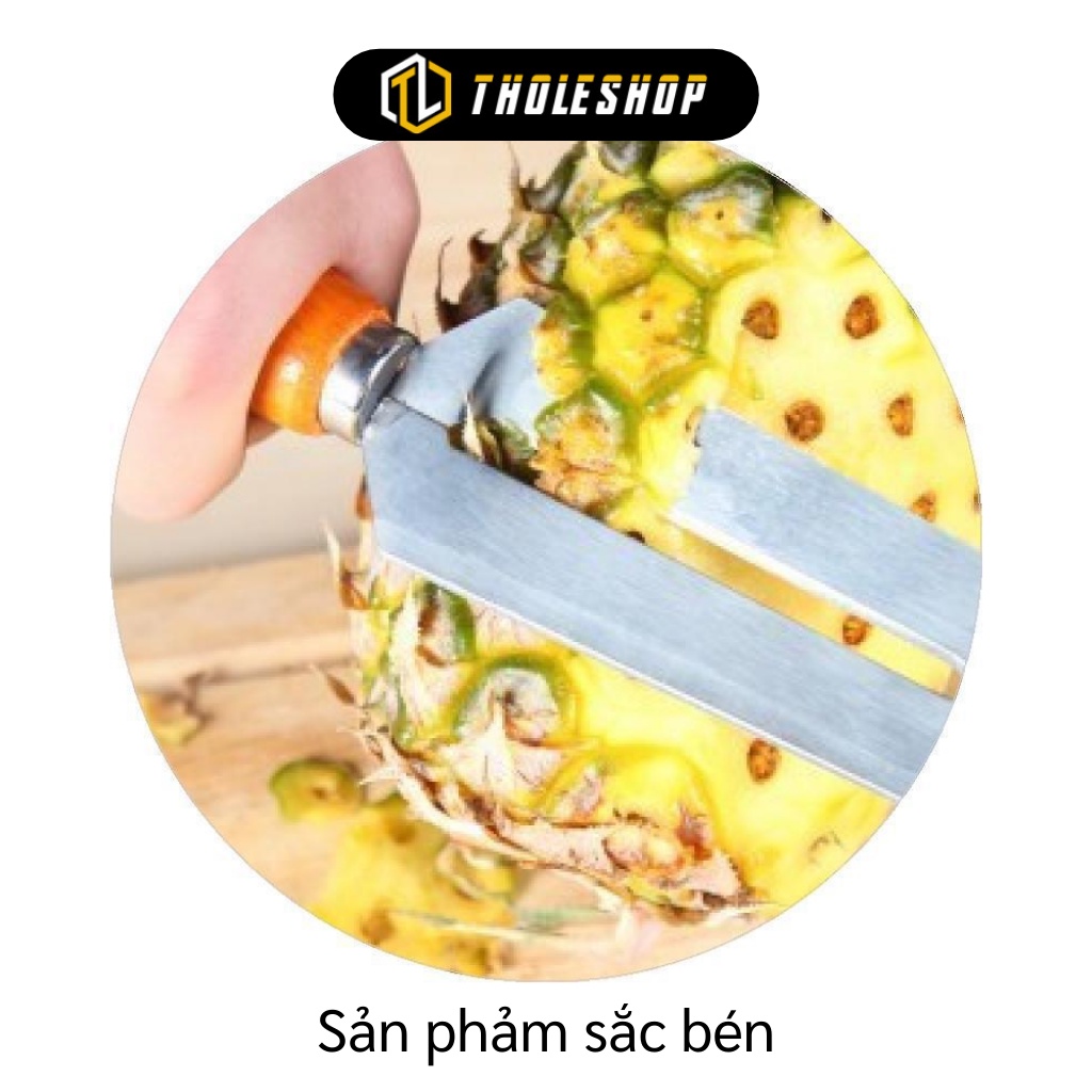 Dao Bào - Dao Gọt Vỏ Dứa, Mía, Trái Cây Củ Quả, Đánh Vảy Cá, Khui Nắp Chai Cán Gỗ 9622