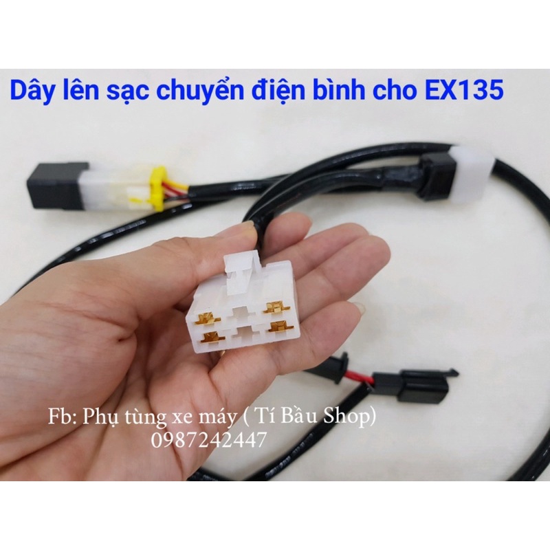 Combo Sạc EX 150 + Dây lên sạc chuyển điện bình EX135