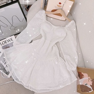 [HOT] Đầm Trắng Ren Đuôi Cá 🦋FREESHIP🦋