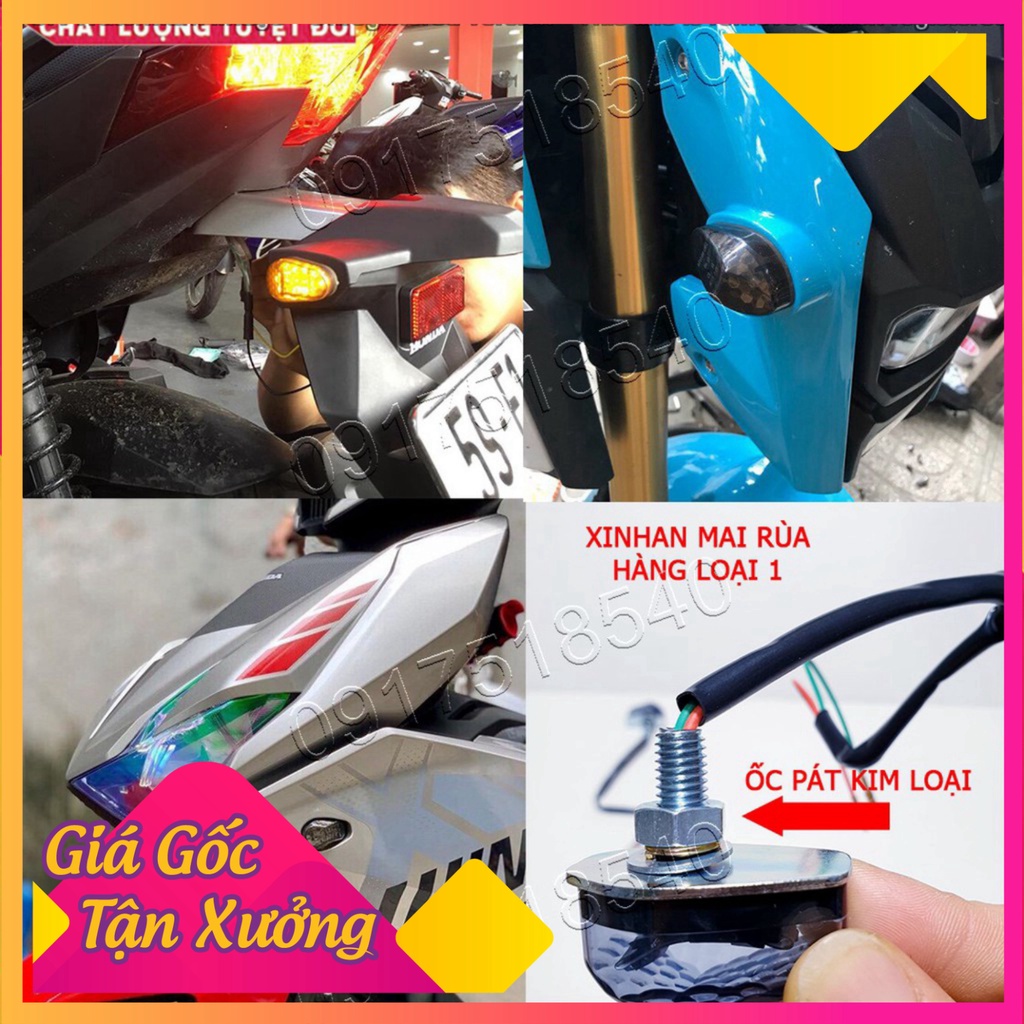 Xi Nhan Mai Rùa Gắn Winner X, MSX , VARIO, CLICK , (hàng loại 1 pát , ốc kim loại ) và Chế lắp được nhiều dòng xe máy! (