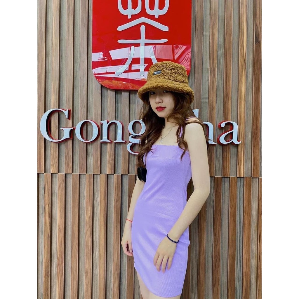 ĐẦM NỮ THUN CO GIÃN ÔM BODY HAI DÂY MẢNH BASIC TRƠN KIỂU HÀN QUỐC HOT GIRL ULZZANG BASIC TRƠN 05