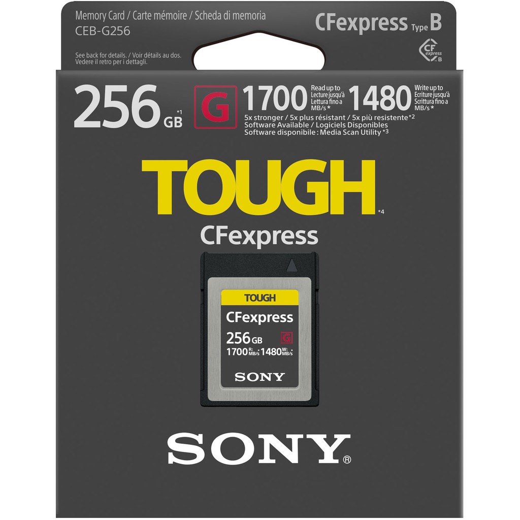 Thẻ nhớ CFexpress 3.0 Sony 256GB Type B TOUGH bảo hành 5 năm