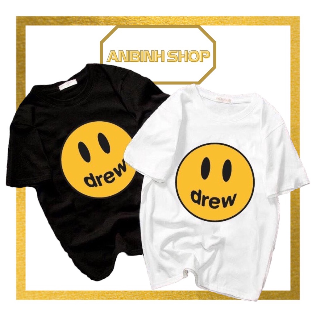 - ÁO THUN TAY NGẮN DREW UNISEX ĐỦ SIZE XS S M L XL XXL