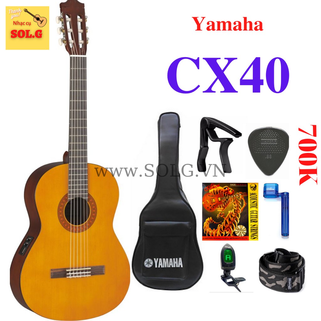 Đàn Guitar Classic Yamaha CX40 Có EQ - Nhập Khẩu Chính Hãng - Phân phối Sol.G